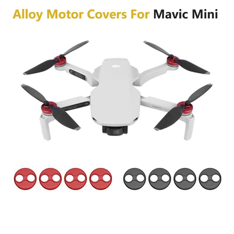 

4Pcs/Set Aluminum Alloy Motor Covers Dustproof Protection Cover Guard Cap for DJI Mavic Mini/SE/Mini 3 Pro Drone Accessories