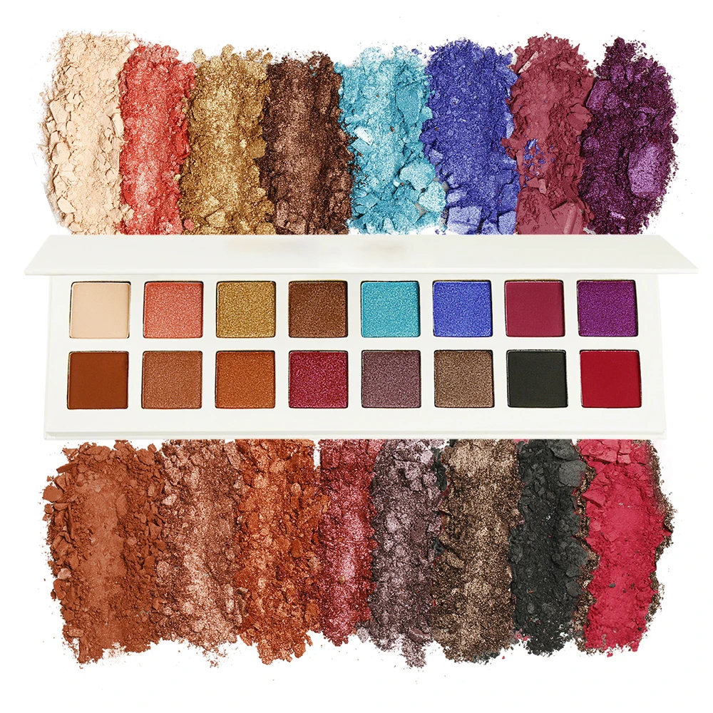 OEM Private Label christmas eyeshadow color for brown eyes hypoallergenic makeup vegan cosmetics no logo custom