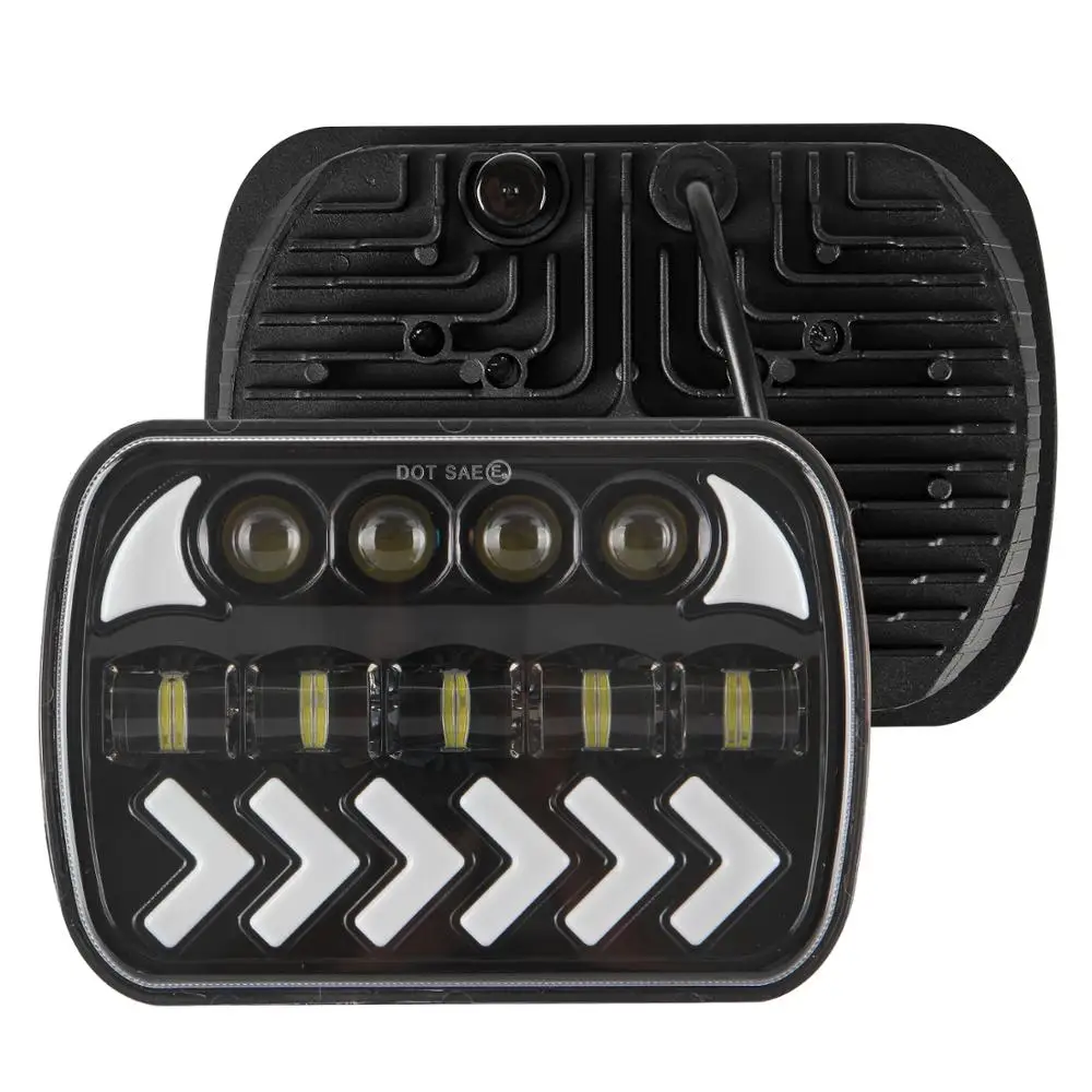 

1Pair 7Inch 5Inch Work Light for Wrangler Led Car with Steering Headlight High Light Near Light 6000K/3000K 400W Car Accessories