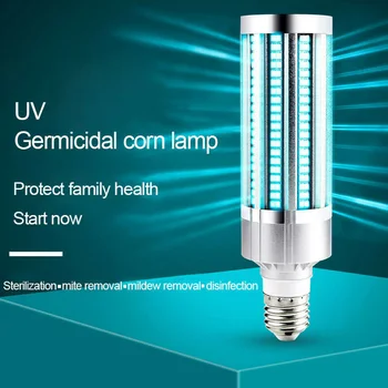 

E27 UVC Ultraviolet UV Light 60W Tube Corn Bulb Lamp Sterilization Mites Germicidal 99% Rate Purifies