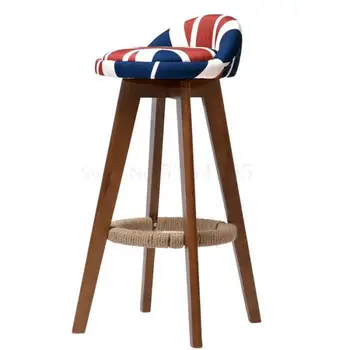 

Solid wood bar stools bar chair bar chair high chair simple modern bar stool home front desk high stool