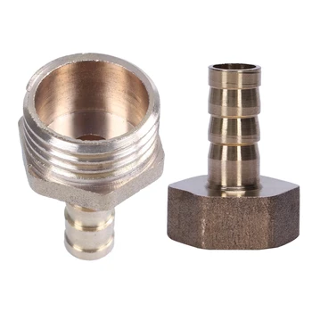 

Gold Tone Brass 8mm Fuel Gas Hose Barb 1/2 inch Male Thread Coupling Fitting & Gold Brass Fitting 10mm Hose Barb