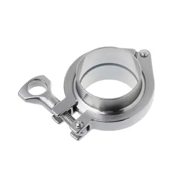 

304 Stainless Steel Sanitary Clamp Quick-connect Joint Sanitary Grade Chuck Quick-fit Joint Plumbing Pipe Ring Seal Set