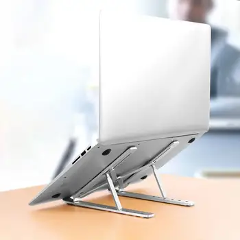 

Universal Aluminum Folding Adjustable Laptop Holder Stand Non-slip Bracket Rack