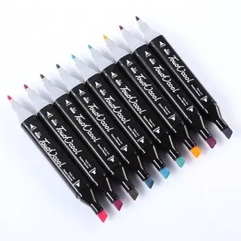 

Drawing marker set dual tip fineliner brush pen Lettering Calligraphy Coloring pen art supplies