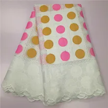 Африканская сухая кружевная ткань, высокое качество, хлопок, кружево, горячая Распродажа, швейцарская вуаль, кружевная ткань из Дубая, африканская ткань, 5 ярдов