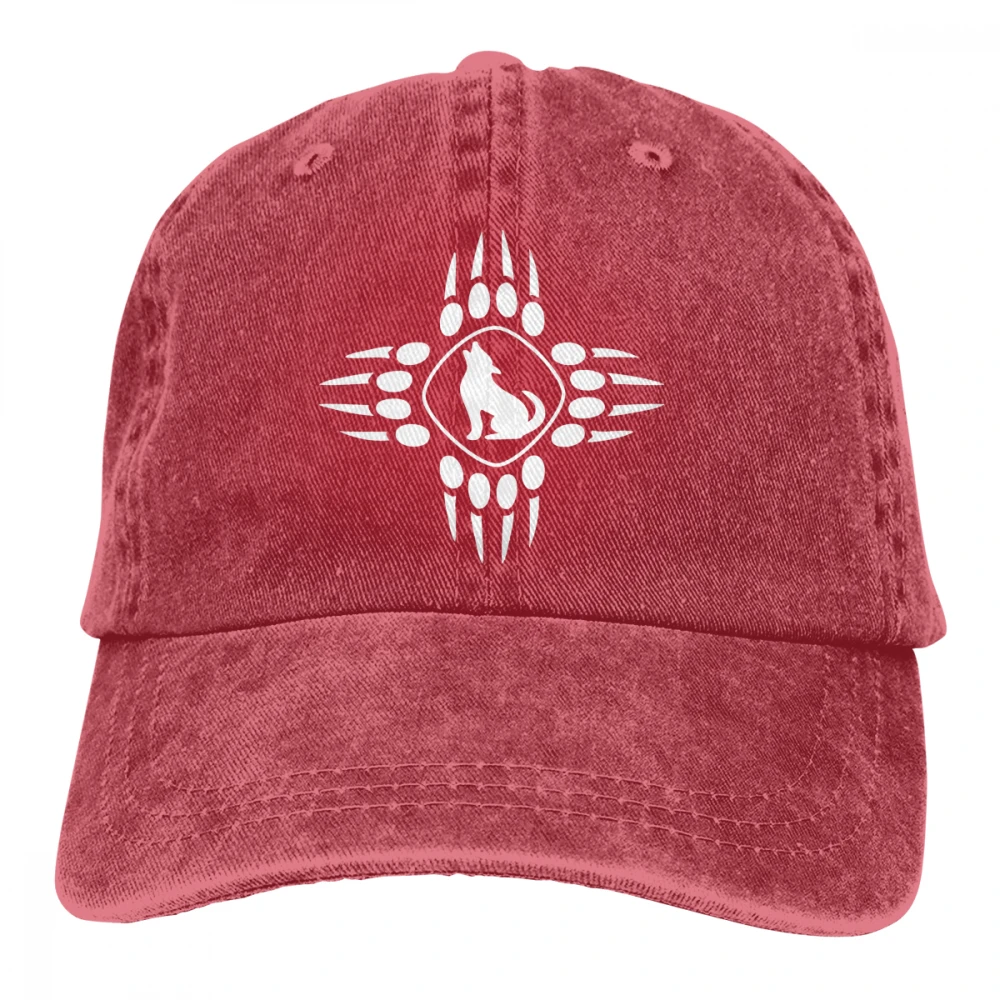 ZIA КАЙОТ Лапы флаг Мексики Casquette черный унисекс Мужские Женские деним бейсболка с ремешком Кепки регулируемые клюшки для гольфа шляпа для папы