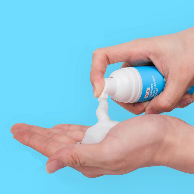 Children Mousse Toothpaste Tooth-pressing Foam Toothpaste Fluoride-free Anti-decayed For Whitening Stain Removal Kid Dental Care