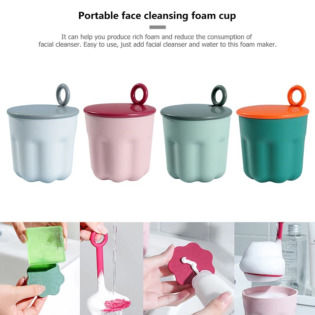 Foam Maker Facial Cleanser Bubbler Cup Shower Gel Shampoo Manual Foamer Body Wash Foamer for Makeup Remover Tool 2