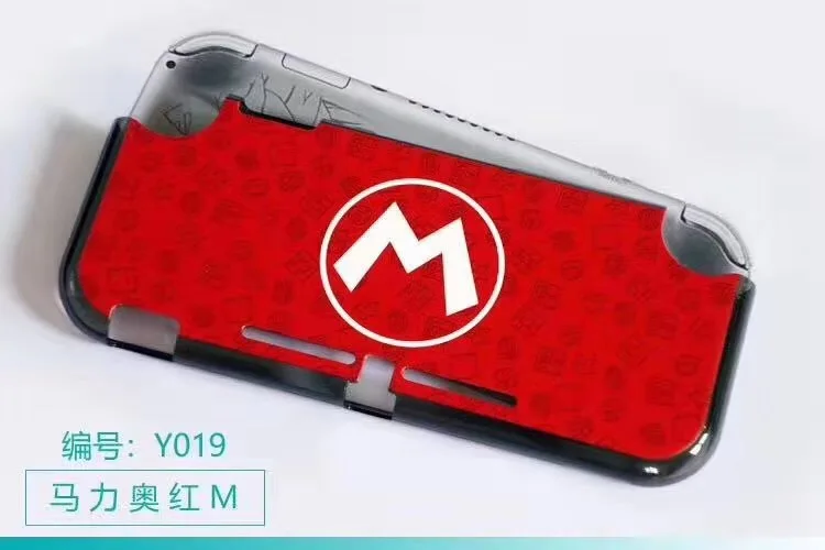 Красный ДЛЯ ns switch lite верхний и нижний корпус оболочка защитный чехол для switch lite Передняя Задняя крышка - Цвет: Красный