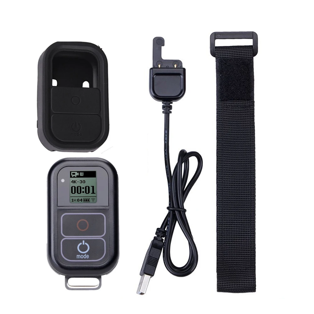 Go Pro Wifi Remote Control Charger Cable Wrist Strap Waterproof Gopro Remote Case For Hero 8 7 6 5 Black 4 Session 3 Accessory Remote Control Cable Remote Cableremote For Gopro Aliexpress