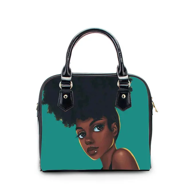 FORUDESIGNS/кожаные женские сумки, женская сумка на плечо, дизайнерская роскошная женская сумка, Большая вместительная африканская ручная сумка для женщин - Цвет: YQ3427DL