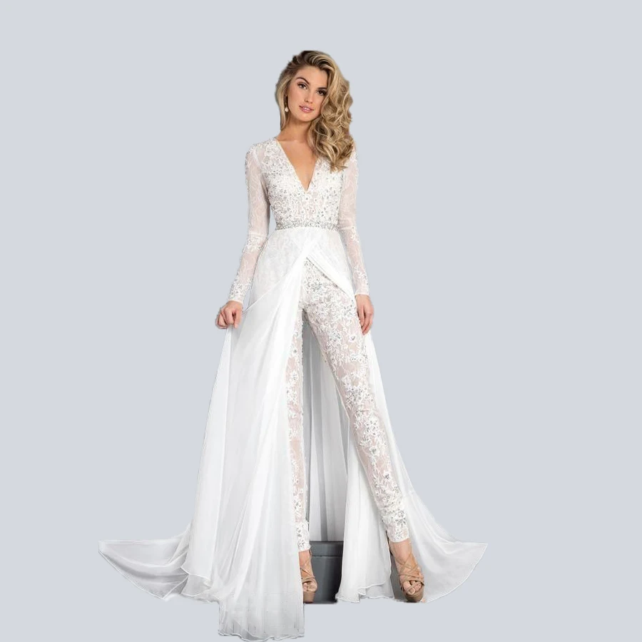 30+ Jumpsuit Bridal Dress Pics