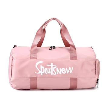 

Pink Gym Bag Waterproof Sports Bag Multi-function Sport Gym Bag With Shoes Pockets Women Men For Basketball Trainning Backpack