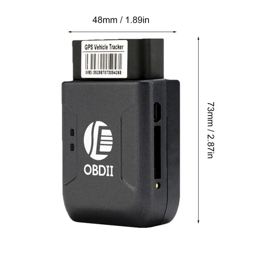 TK206 OBD2 gps GPRS в режиме реального времени трекер автомобильная система слежения с геофенсом защита вибрации сотовый телефон SMS сигнал тревоги