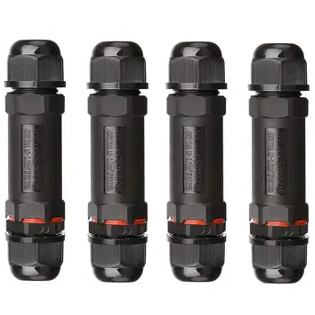 

Waterproof Junction Box Outdoor Cable Connector - 4-Pack IP68 Connector External Sleeve Couple