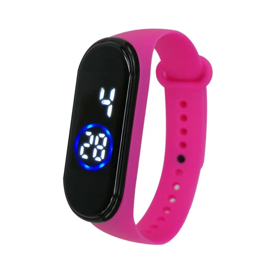 Модные новые электронные часы 50 м водонепроницаемые цифровые светодиодный спортивные водонепроницаемые часы нейтральный силиконовый браслет часы мужские 50 - Цвет: Color as shown