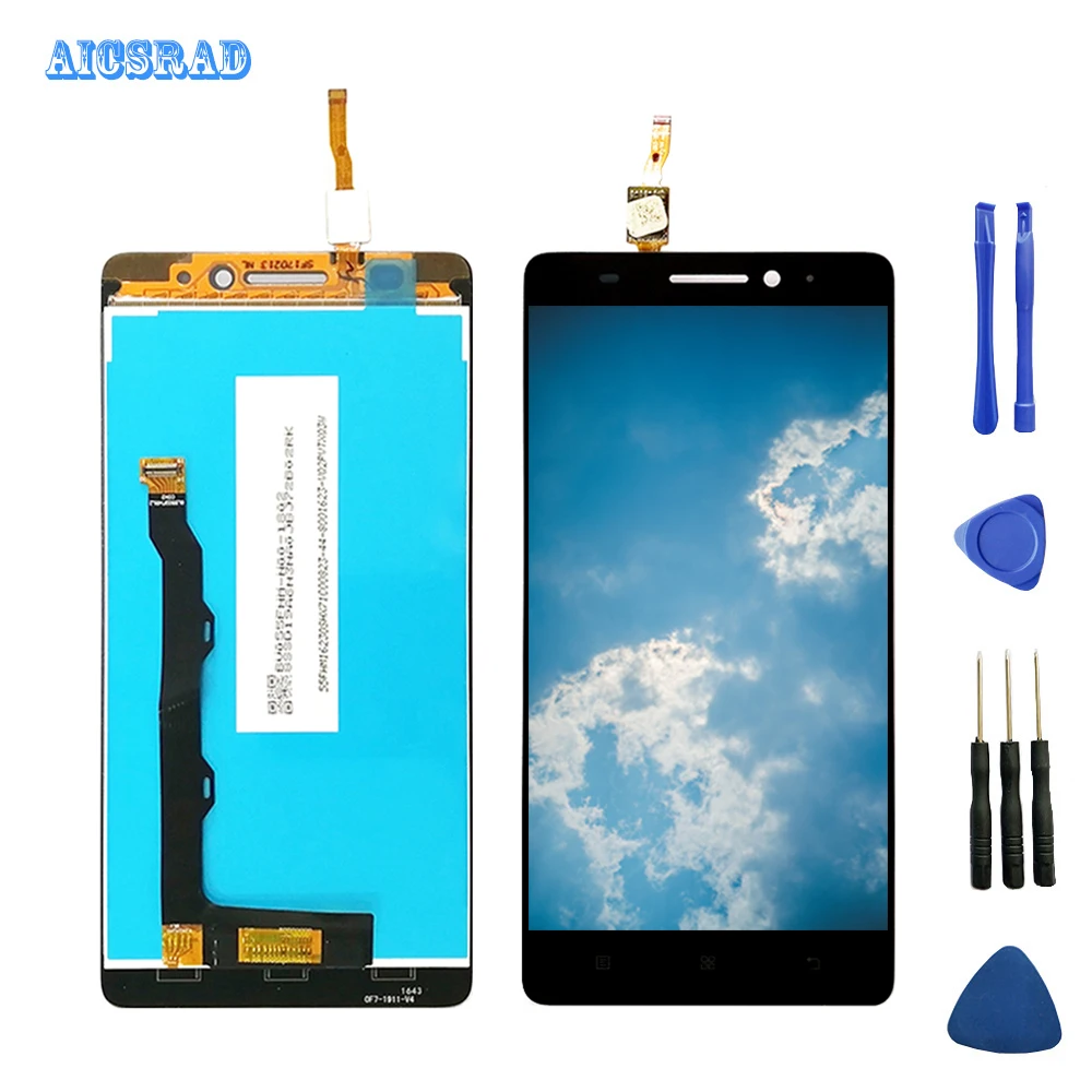 

AICSRAD 100% tested for lenovo A7000 plus LCD Display +Touch Screen Assembly Digitizer For s 7000 +tools