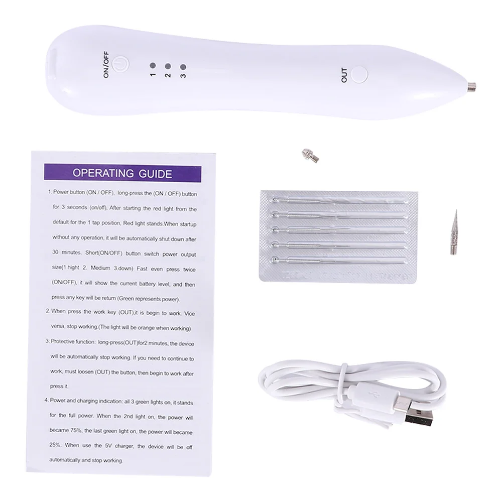 3 Pattern Popular Mole Dark Spot Clean Wart Remaval Face Body Skin Care Electric Laser Freckle Machine Removal Pen | Красота и