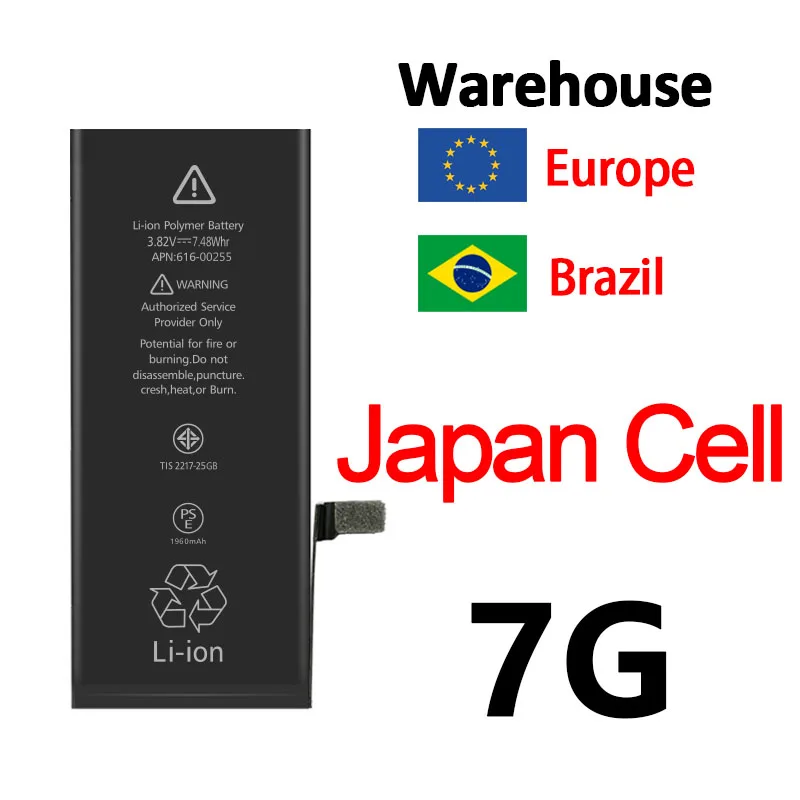 10pcs/lot iBatterie AAA Quality Battery For Apple