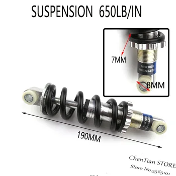 

Bike Rear Shocks 125mm Mountain Bike Oil Spring After Suspension Type Electric Scooter Skate Shocks 900/1000/1250lbs