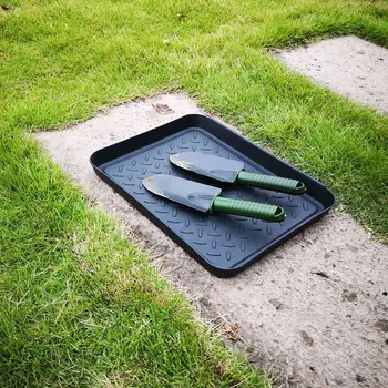 

Multi-Purpose Outdoor Plastic Boot Mat Tray 3PCS Hall Washable Boots Storage Trays Non-Slip Shoe Plate Flower Pots Garden Tools