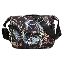 Водонепроницаемая Нейлоновая Сумочка женская модная сумка через плечо с принтом для путешествий Женская Повседневная сумка Большие женские сумки-мессенджеры