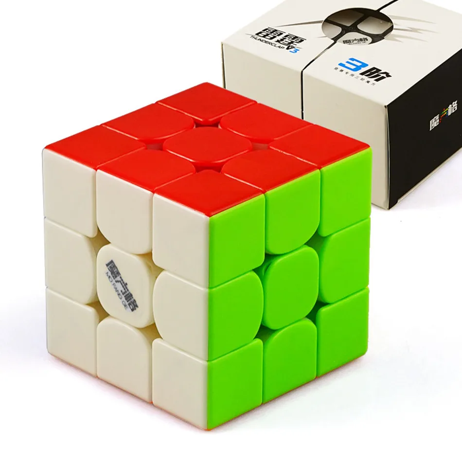 QiYi MoFangGe Thunderclap V3 M 3x3x3 Магнитный магический куб без наклеек Головоломка Куб профессиональные магниты скорость Cubo Magico 3x3 - Цвет: Regular Stickerless