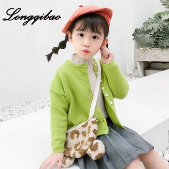 

Baby girl knit cardigan new fashion children's little girl sweater big boy long sleeve sweater coat kids clothes kids sweaters