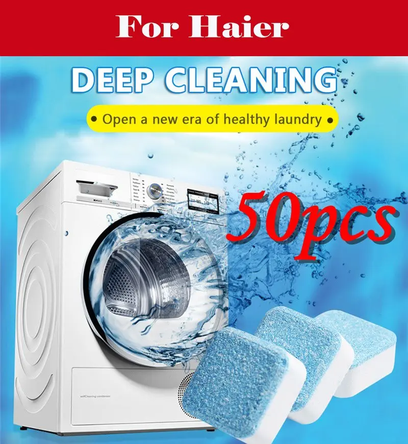 

Washing Machine Slot Cleaning Tablet Descaler Deep Clean For Haier SCT-MS8518BZ51 HWM 80-12699 NZP HTW80-185VA 60-918