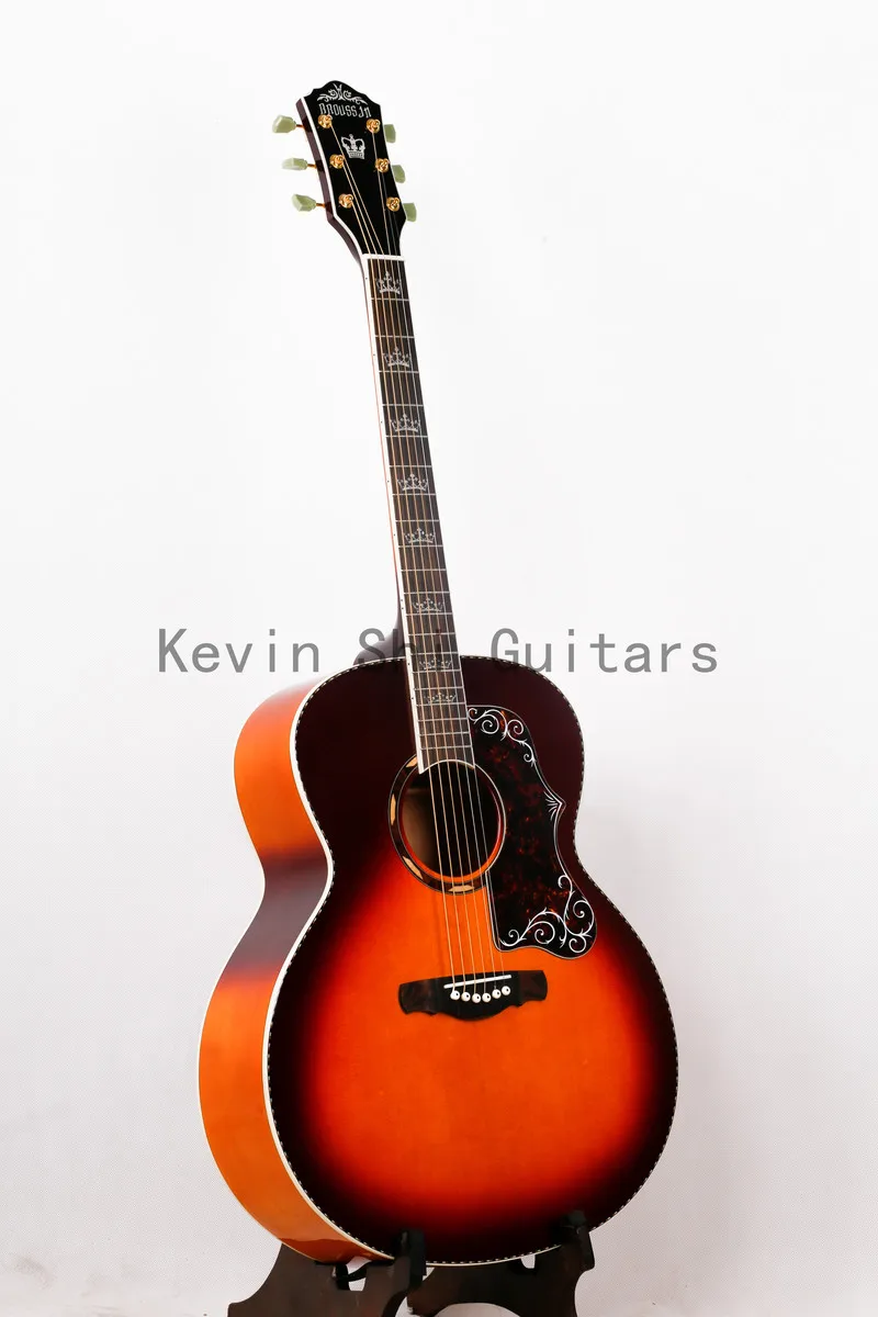 KSG 43 дюйма Джамбо тело Акустическая гитара sunburst отделка 4" акустическая электрогитара