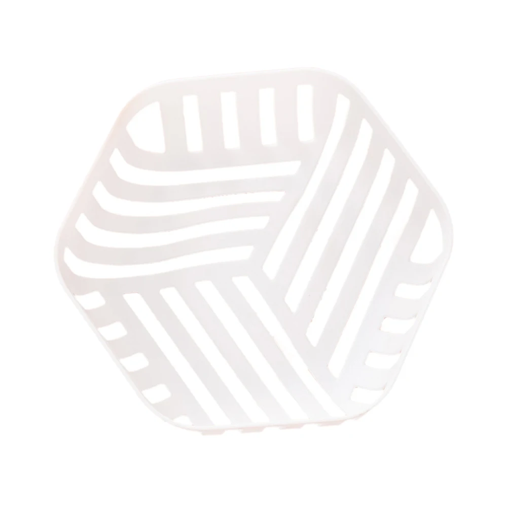 Белый Nordic Hexagon Fruit Storage Basket Creative Hollow Draining Baskets Home Organizer Bowl For Vegetable Snacks - Цвет: Белый