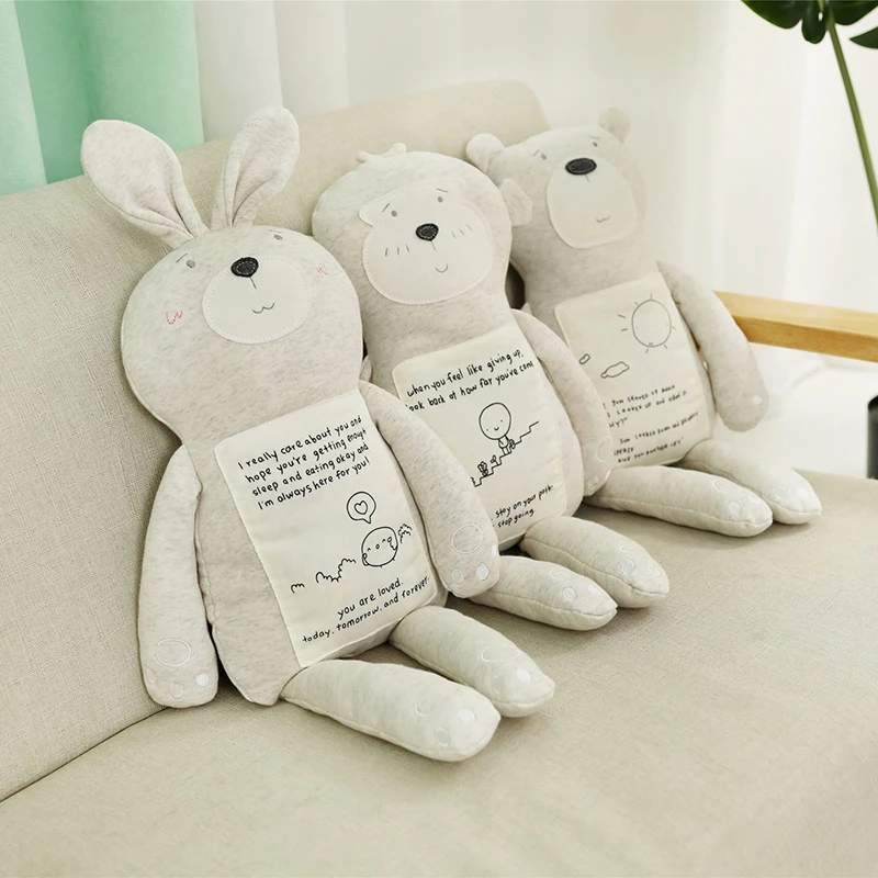 Мультяшные вязаные мягкие игрушечные мишки, чучела PPcotton и EPS животные, кукла ручной работы, вязаный кролик, кукла, детская игрушка