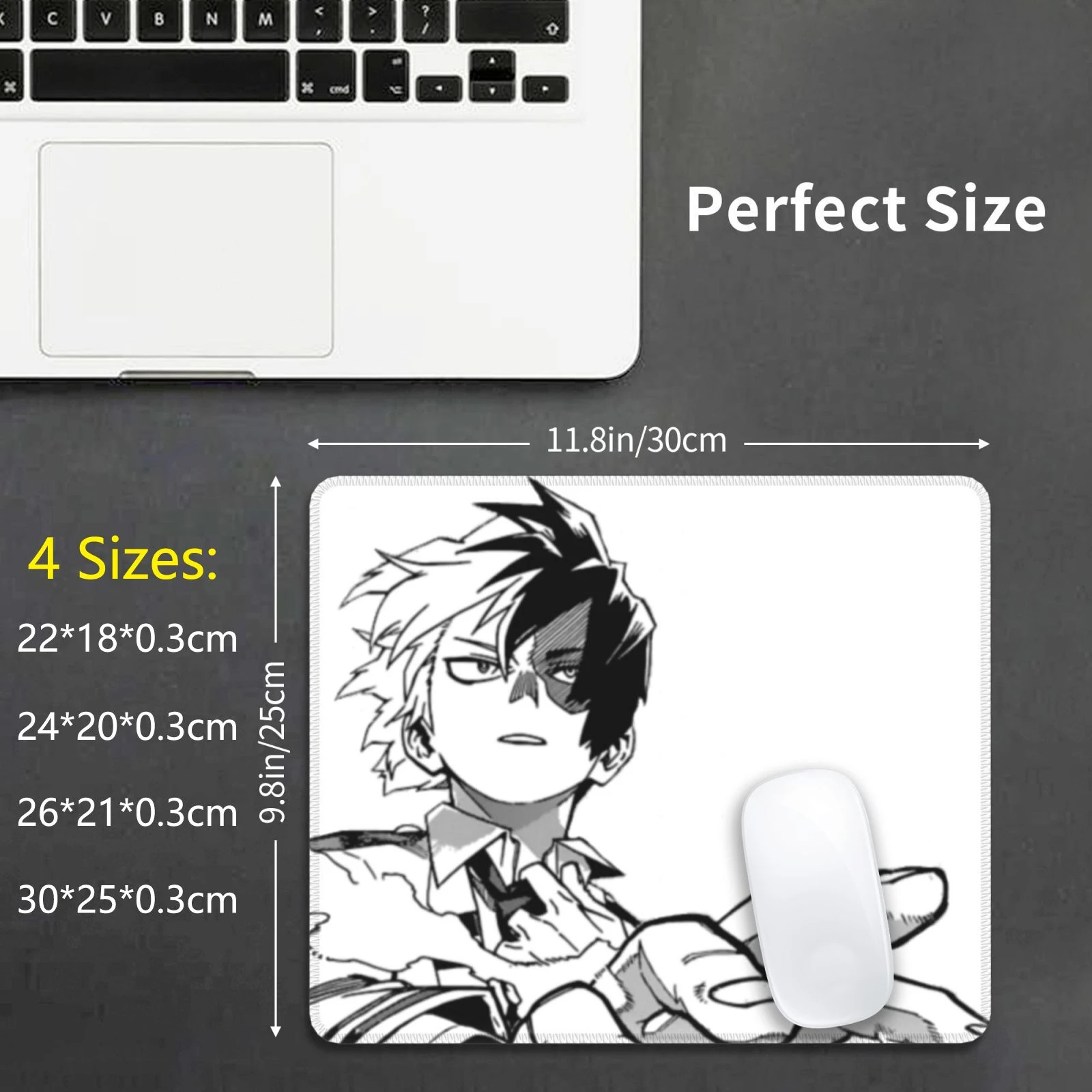 todoroki fight sticker 2 mouse pad diy print cushion anime manga bnha new hot shoto todoroki shoto todoroki mouse pads aliexpress