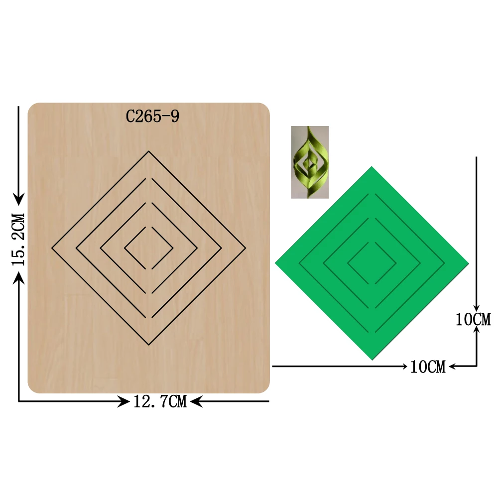 

New Pendant Wooden die Scrapbooking C-265-9 Cutting Dies