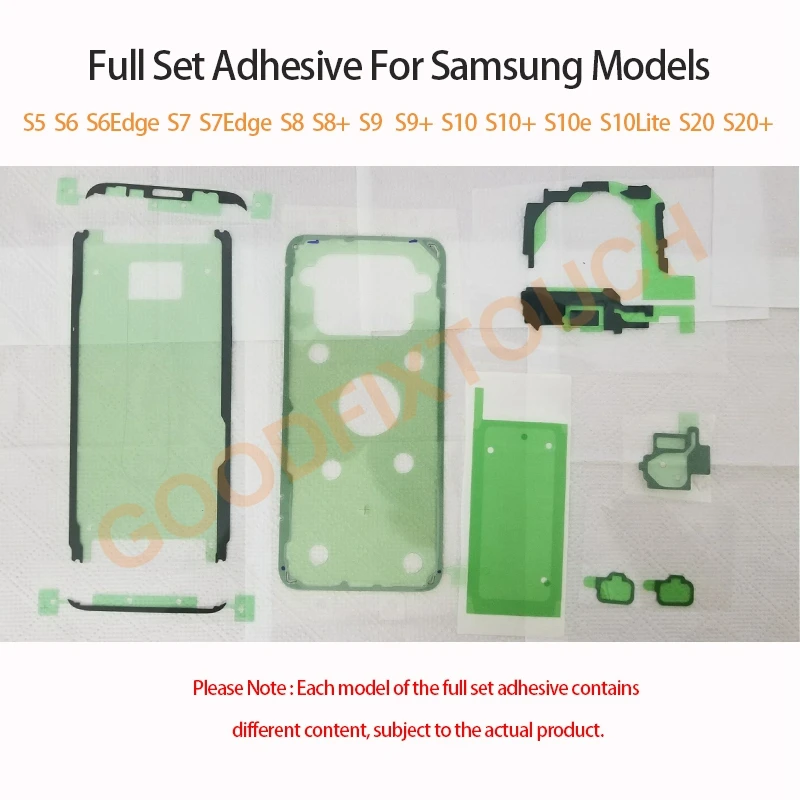 Полный комплект для Samsung Galaxy S5 S6 S7 Edge S8 + S9 S10 S10e жк экран передняя клейкая задняя