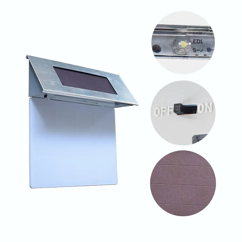 Amazon Солнечная лампа с цифрами Doorplate 4led бытовой коридор настенный садовый светильник номер лампа индикатор