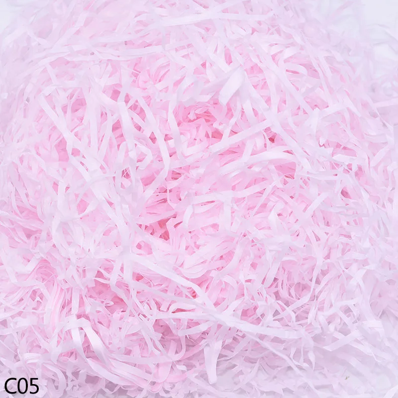 C05 50/100 г бумажная рафия измельченный DIY Подарочная коробка наполнение Crinkle бумага конфетти Свадебная подарочная коробка Заполненные украшения 8 - Цвет: C05