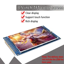 Frete grátis! Módulo ultra hd 320x480 da tela de tft lcd de 3.5 polegadas para arduino mega 2560 placa r3
