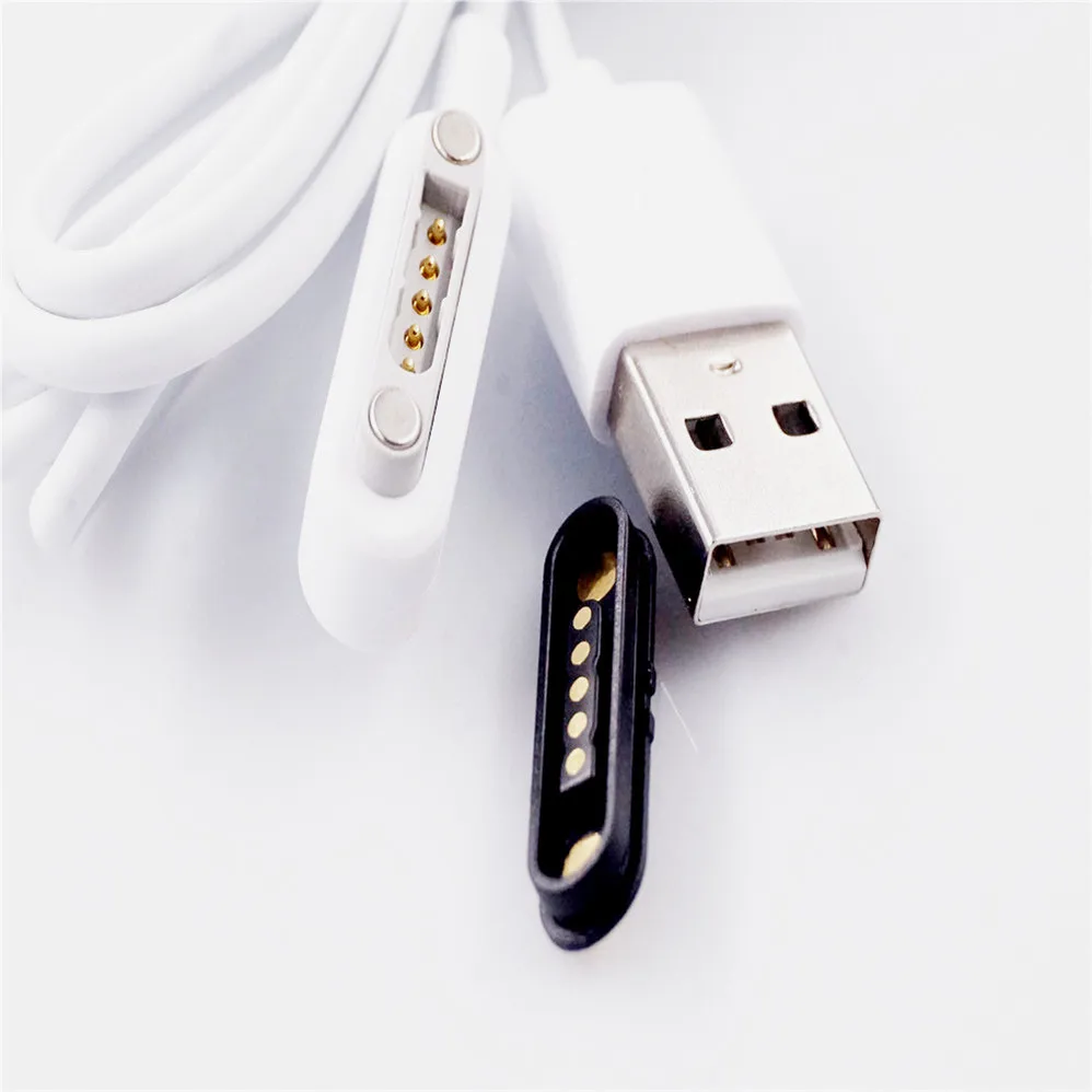 1 комплект, 5 позиций, магнит, пружинный контактный разъем Pogo для USB A, Мужской кабель для передачи данных и питания, 1 метр и контактный штырь