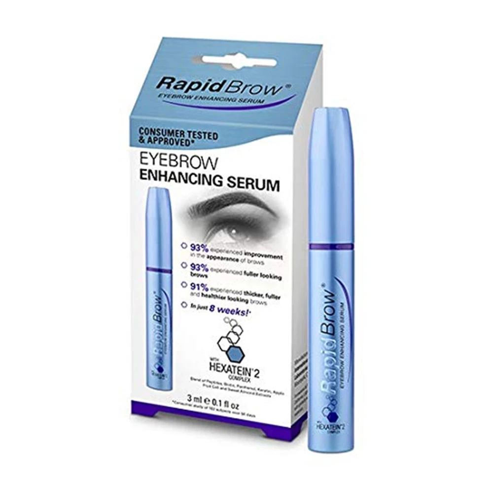 3 мл Сыворотка для бровей Rapidbrow Усилитель роста Hexatein Rapid усиление сыворотка