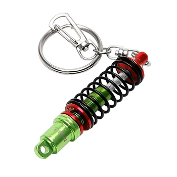 

LEEPEE Turbine Damper Car Ornaments Metal Key Chain Shock Absorber Keychain For Men Auto Tuning Parts