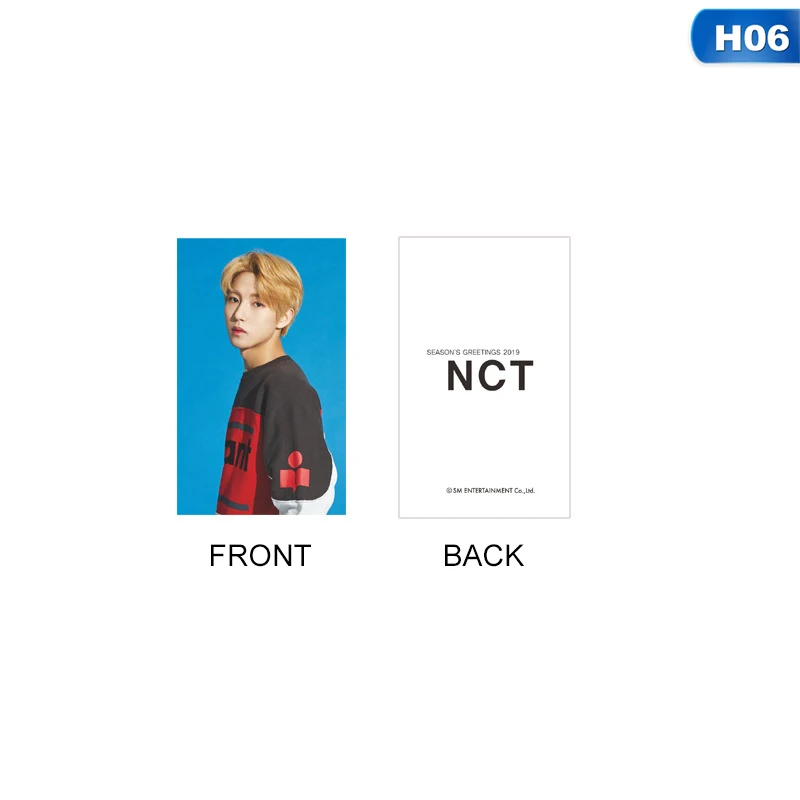 1 шт. GREETING NCT seasоткрытка для фотосъемки с изображением морской волны Taeyong Mark автограф Фотокарта Lomo - Цвет: 06