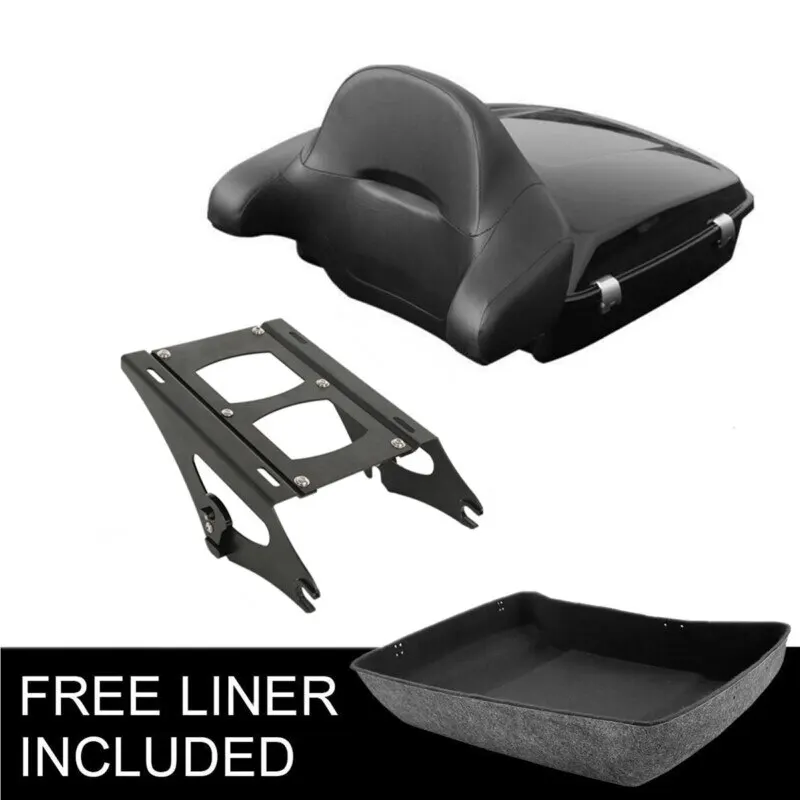 Motorcycle Chopped Pack Trunk Backrest For Harley Tour pak Touring Road King CVO Electra Street Glide FLHR FLHX FLTRX 2014-
