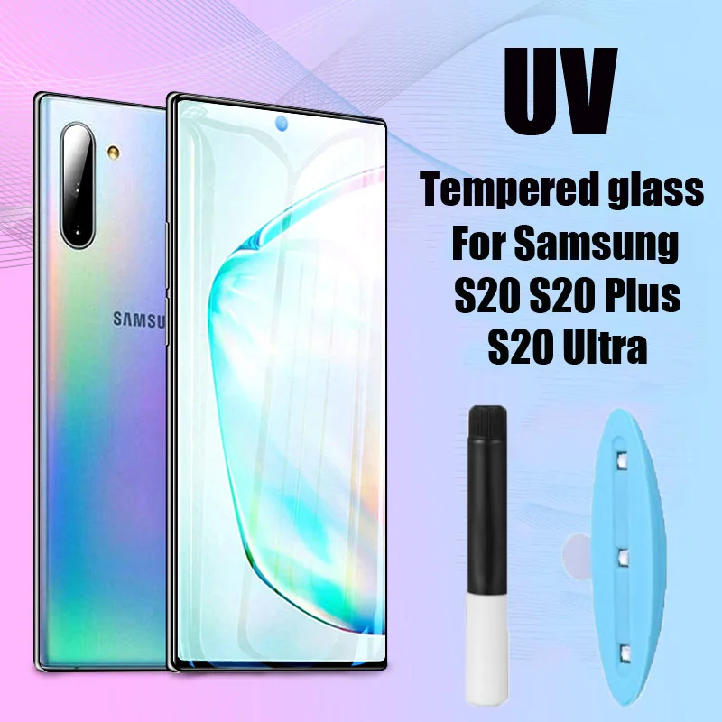 Закаленное стекло для Samsung Galaxy S20/S10/S8/S9 Plus/S10E/S20 Ultra/Note 10/8/9 Plus|Защитные стёкла и