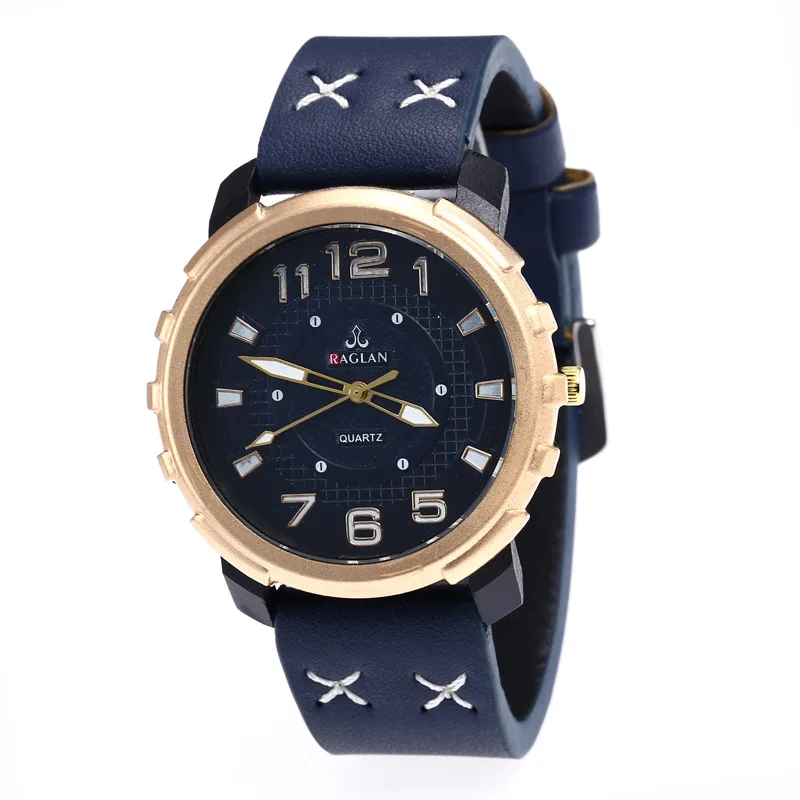 

Raglan Blueray 6 with Numbers Rose Gold Shell Men's Casual Men Belt Watch