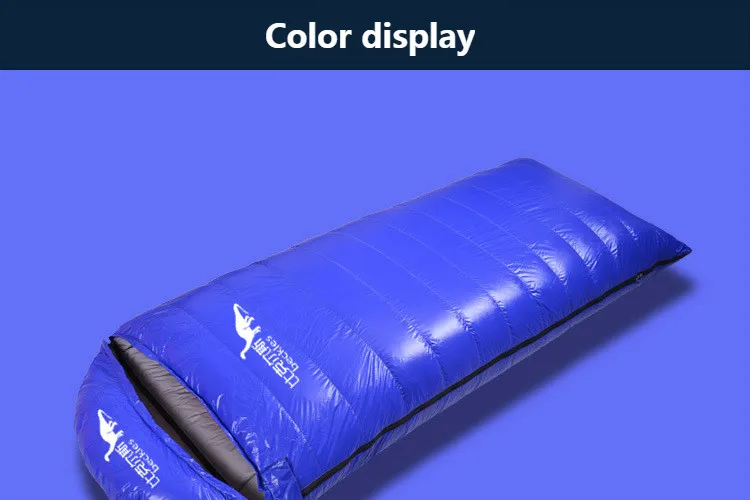 BECKLES Outdoor hiking camping breathable duvet sleeping bag adult 95% goose down light warm travel sleeping bag can be stitched