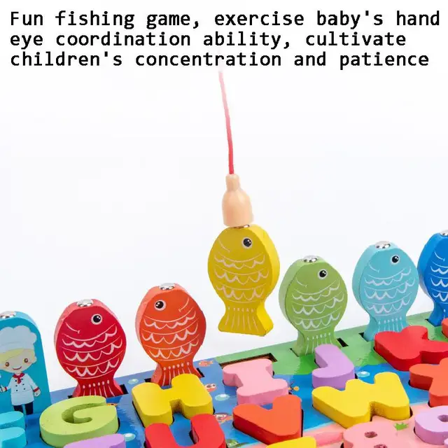 Wooden Montessori Toys Fruit Digital Alphabet Animal Traffic Figure Matching Puzzle Preschool Busy Board Educational Kids Toys 4