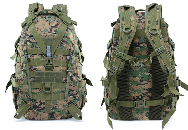 Тактический рюкзак военный Molle Мужская армейская штурмовая сумка для велоспорта, Походов, Кемпинга, спорта на открытом воздухе, альпинизма, камуфляжный рюкзак - Цвет: Digital