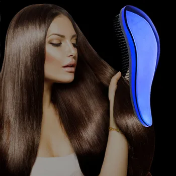 

Electroplated Massage Comb Long Handle Styling Tools Handhold Ergonomic Improve Hair Loss Brush Gift Salon Anti Static Hair Care